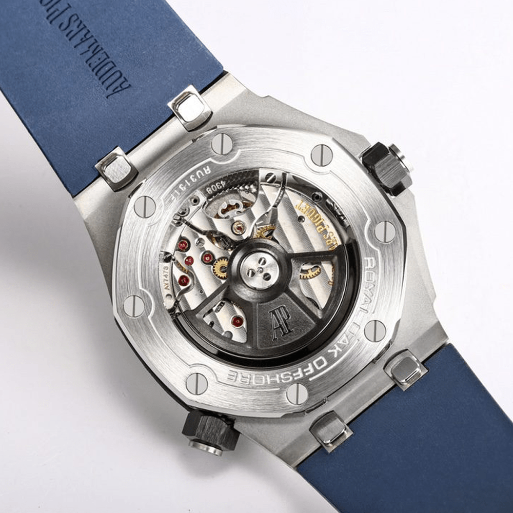 오데마피게 로얄오크 오프쇼어 다이버 청판 다이얼 블루 러버 스트랩 42mm 15720ST