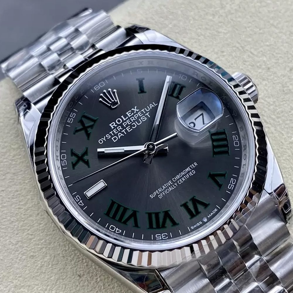 롤렉스 데이저스트 그레이 윔블던 로만 다이얼 SS 쥬빌레 36mm 126234