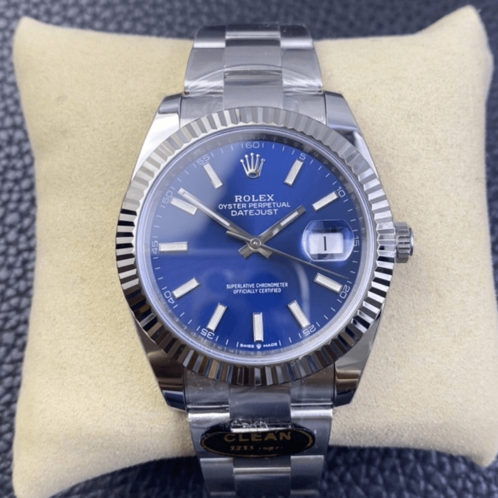 롤렉스 데이저스트 청판 다이얼 바인덱스 오이스터 41mm 126334