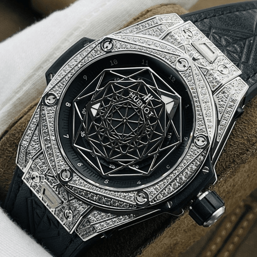 위블로 빅뱅 상 블루 티타늄 블랙 풀다이아 가죽 스트랩 45mm 415.NX.1112.VR.MXM16