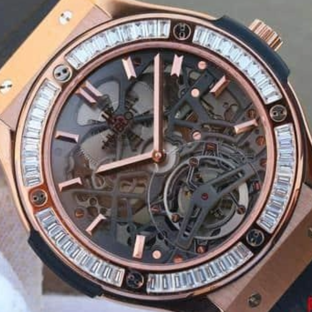 위블로 클래식 퓨전 투르비옹 로즈골드 다이아베젤 42mm 505.OX.0180.LR.0904