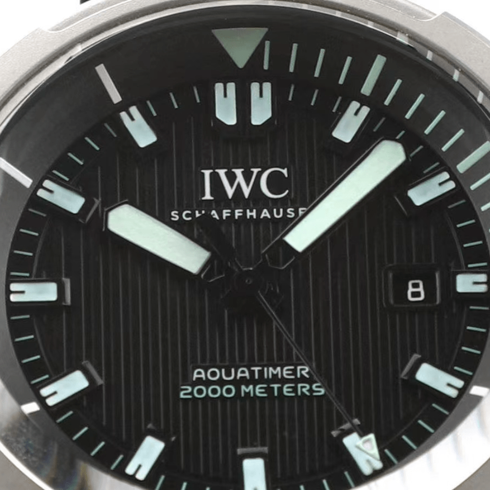 IWC 아쿠아타이머 오토매틱 2000 티타늄 블랙/화이트 다이얼 46mm IW358002