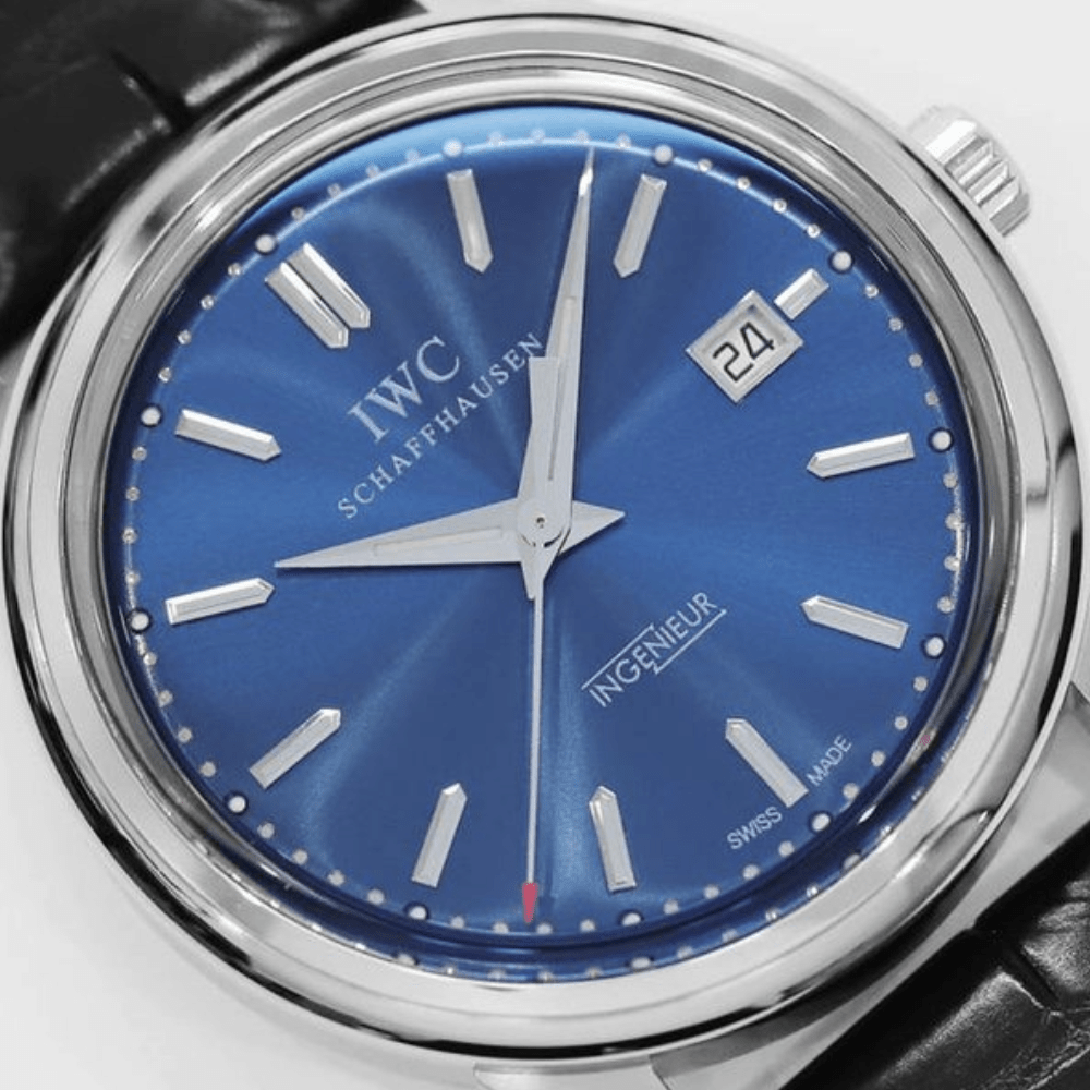 IWC 엔지니어 로렌스 스포츠 자선 재단 에디션 스틸 블루 다이얼 레더 스트랩 42.5mm IW323310