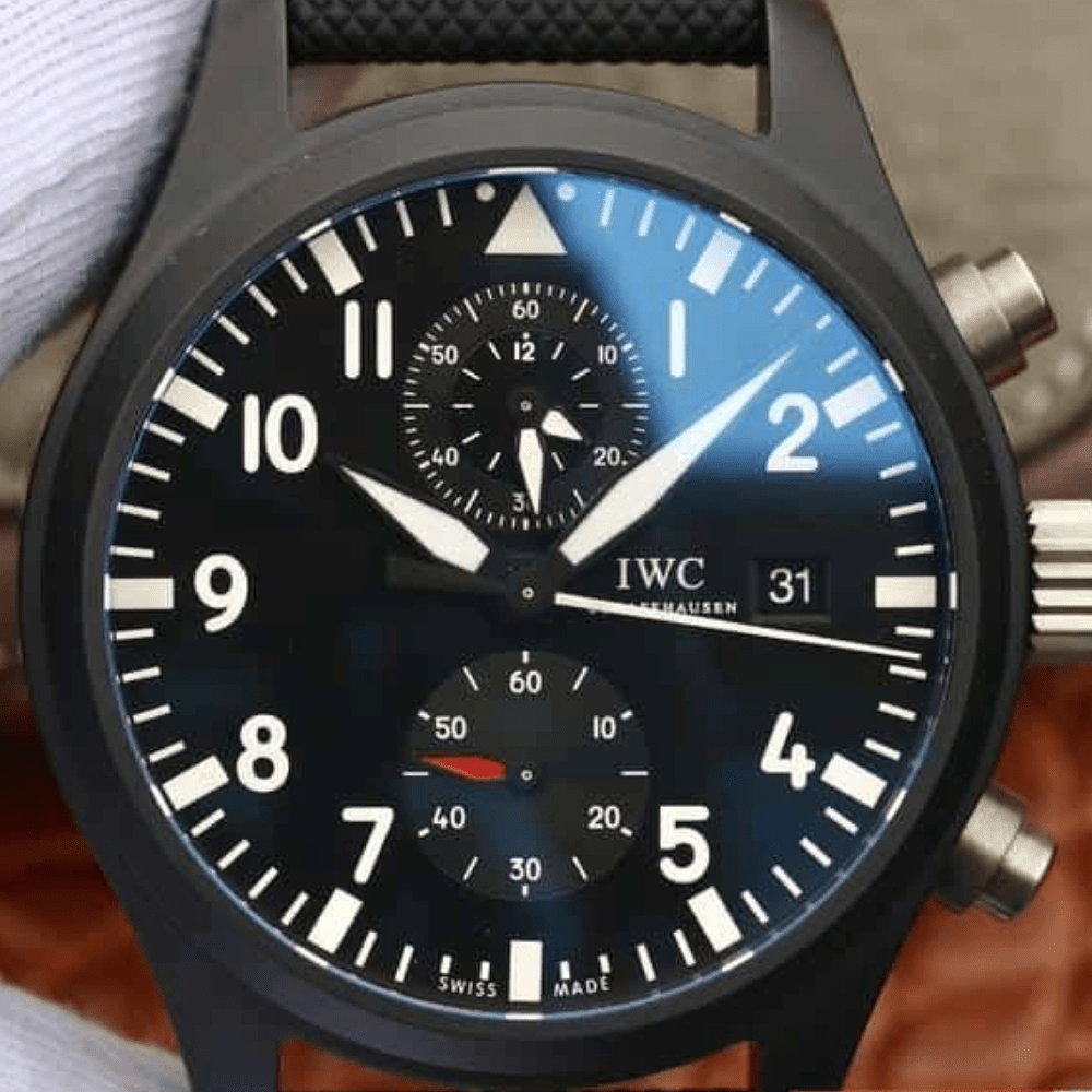IWC 파일럿 탑건 크로노그래프 미라마 블랙 44mm IW389001