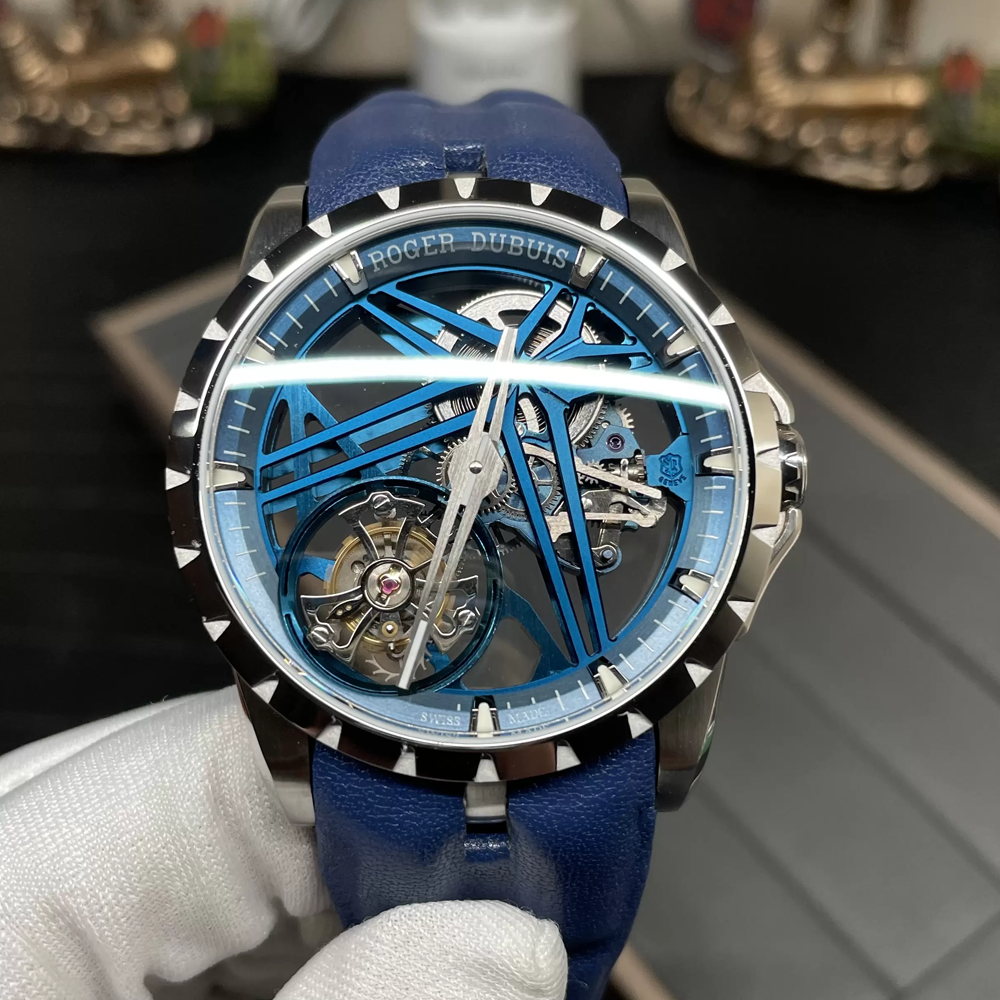 로저드뷔 엑스칼리버 싱글 플라잉 투르비옹 블루 42mm RDDBEX0838