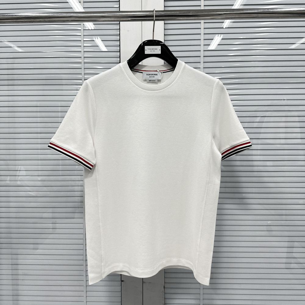 톰브라운 암밴딩 포인트 반팔 티셔츠