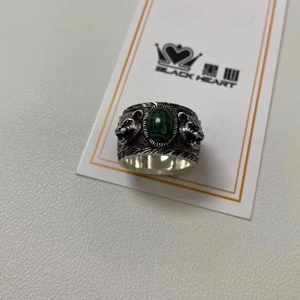 구찌 타이거 실버 반지