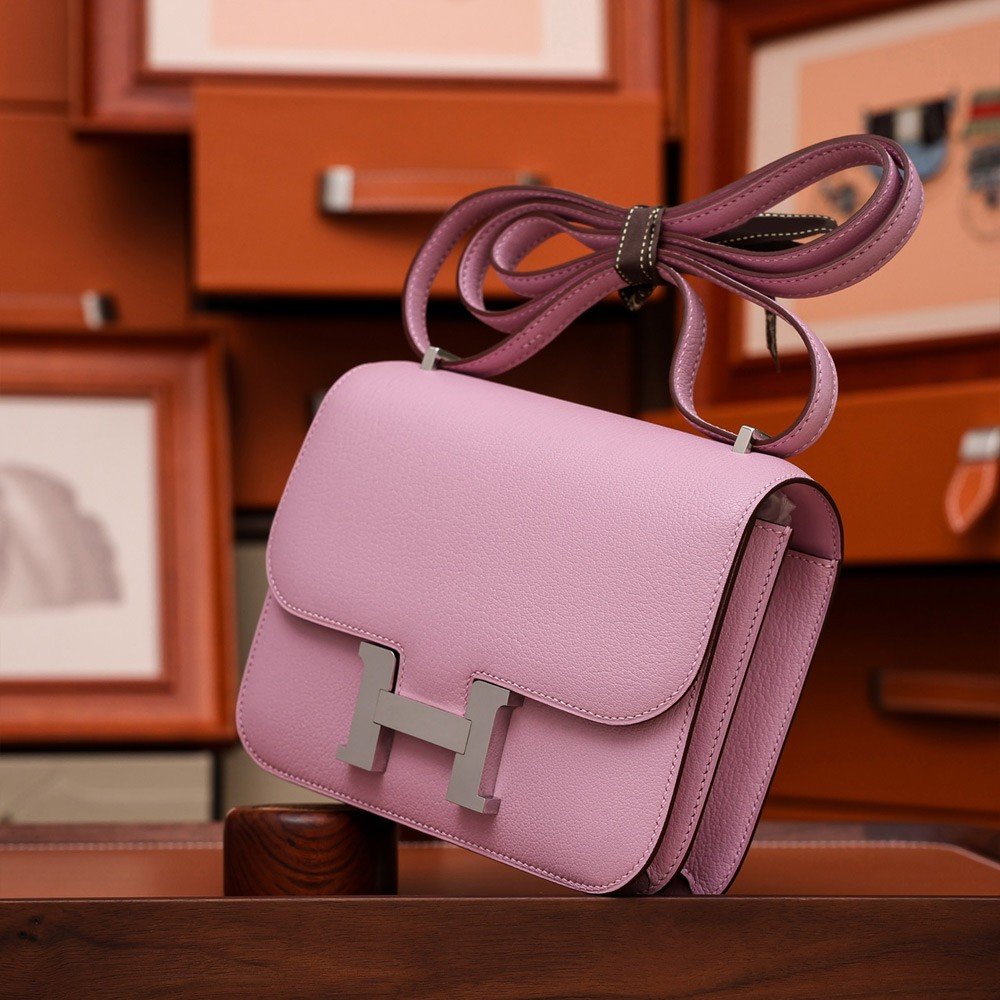 에르메스 올수공 콘스탄스 18 핑크 팔라듐 하드웨어