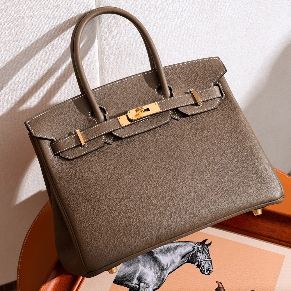 에르메스 올수공 버킨 30 에토프 토고 금장 하드웨어