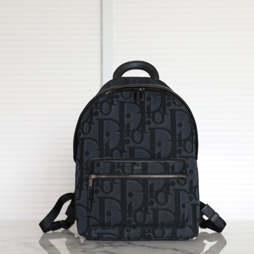 디올 오블리크 자카드 라이더 백팩