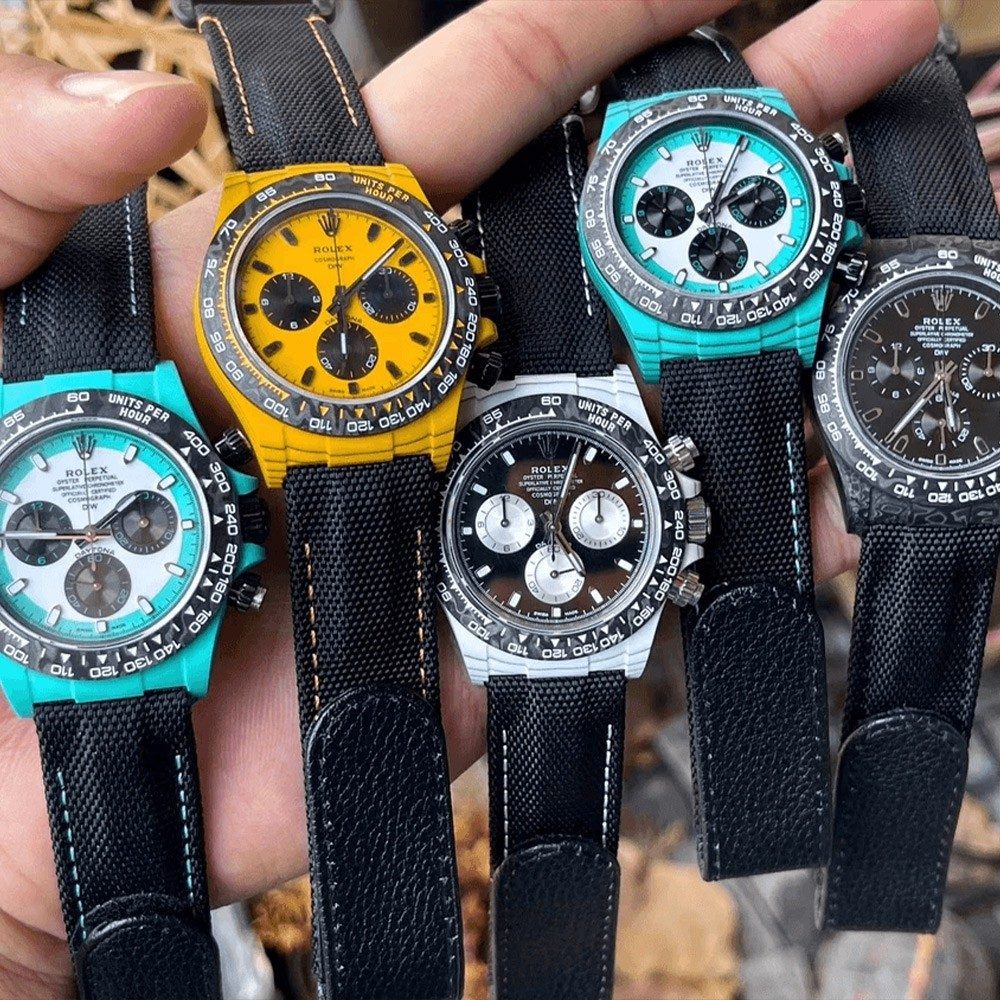 커스텀 롤렉스 데이토나 크로노그래프 카본 커스텀 40mm