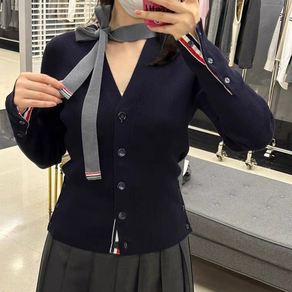 톰브라운 24SS 타이 나트 가디건