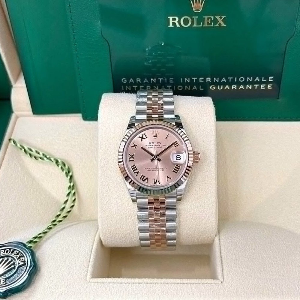 롤렉스 레이디 데이저스트 핑크 로만 다이얼 로즈골드 콤비 쥬빌레 28mm 279171