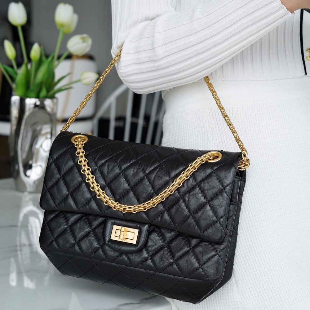 팬더샵 샤넬 2.55 플랩백 스몰 빈티지 금장 A37586