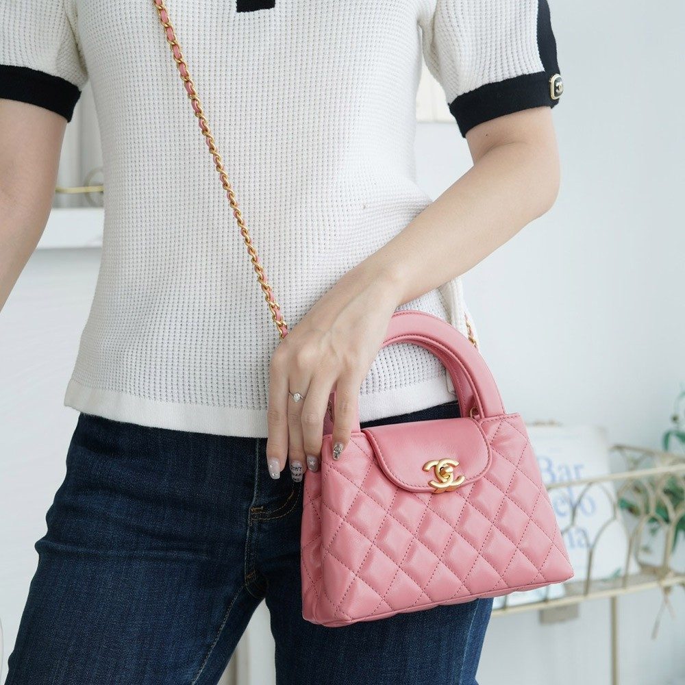 팬더샵 샤넬 23FW 켈리백 라지 핑크 금장 AS4416