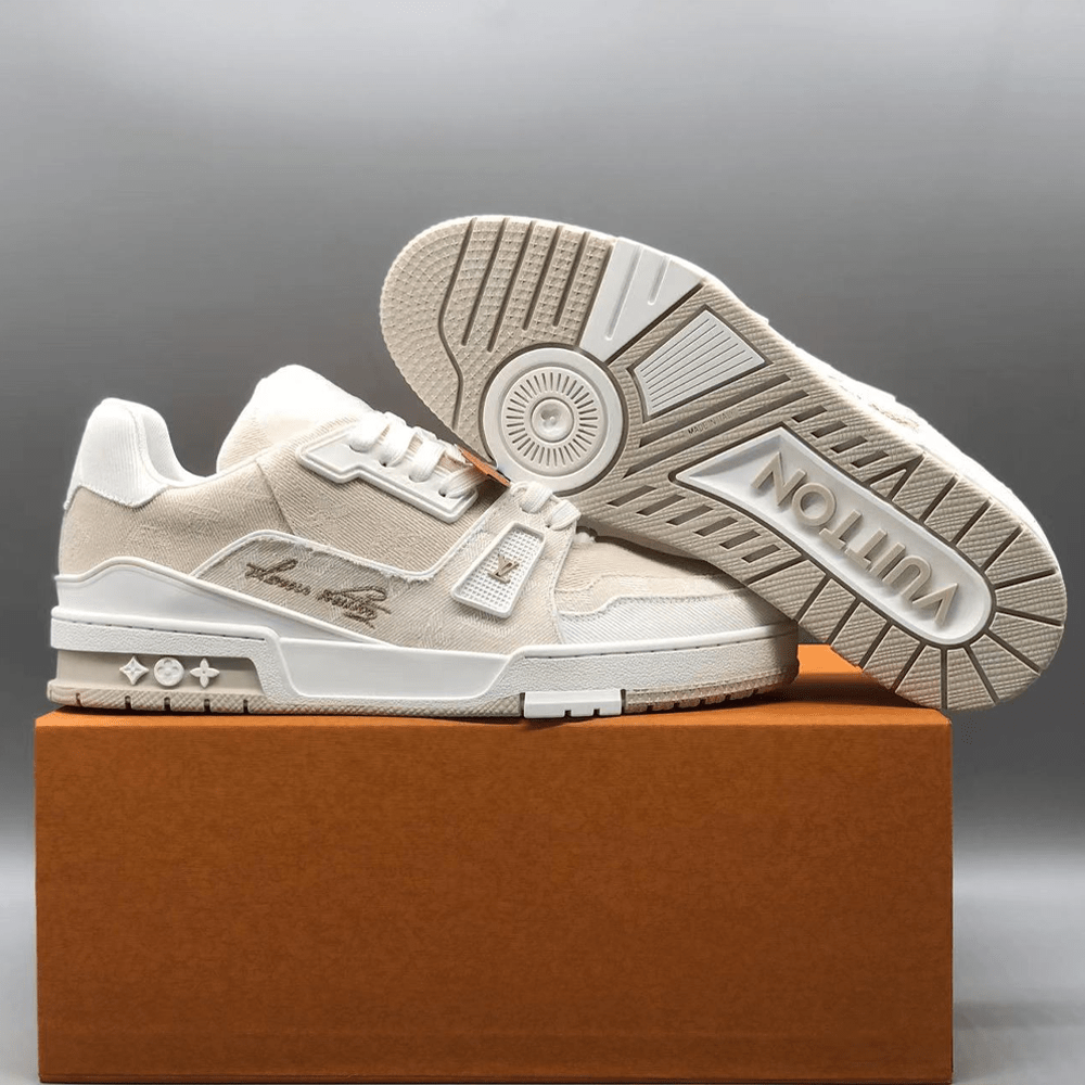 루이비통 LV 트레이너 스니커즈 베이지