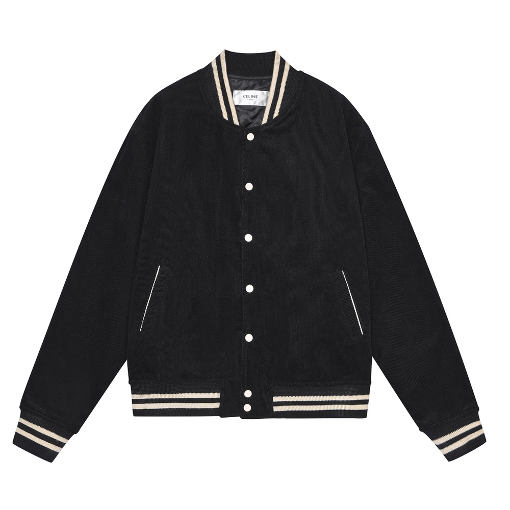 셀린느 코로듀이 백 로고 야구 자켓