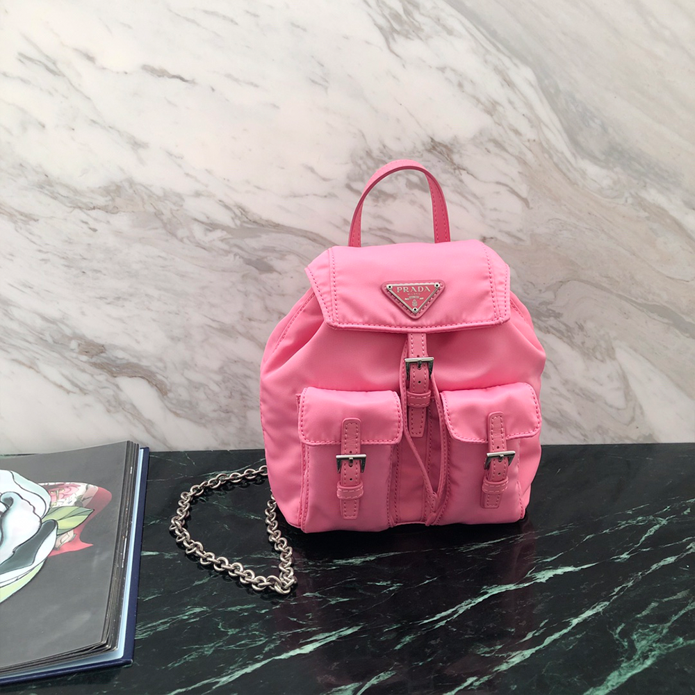 프라다 벨라 미니 크로스 바디 백 핑크 1BH029