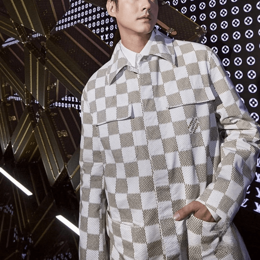 루이비통 다미에 코튼 오버 셔츠