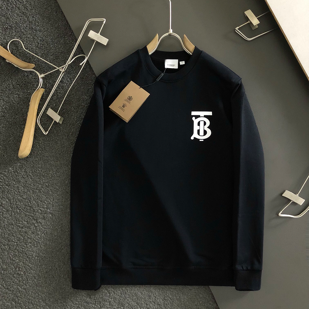 버버리 프린팅 로고 맨투맨 블랙