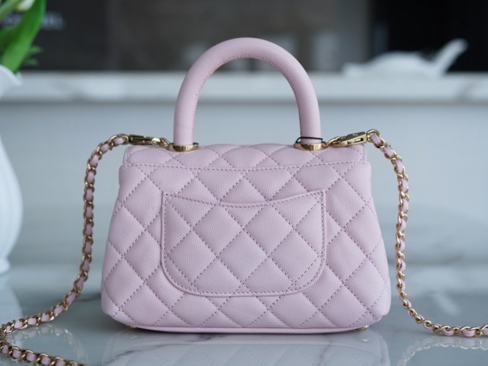 팬더샵 샤넬 코코핸들 핑크 미니 캐비어