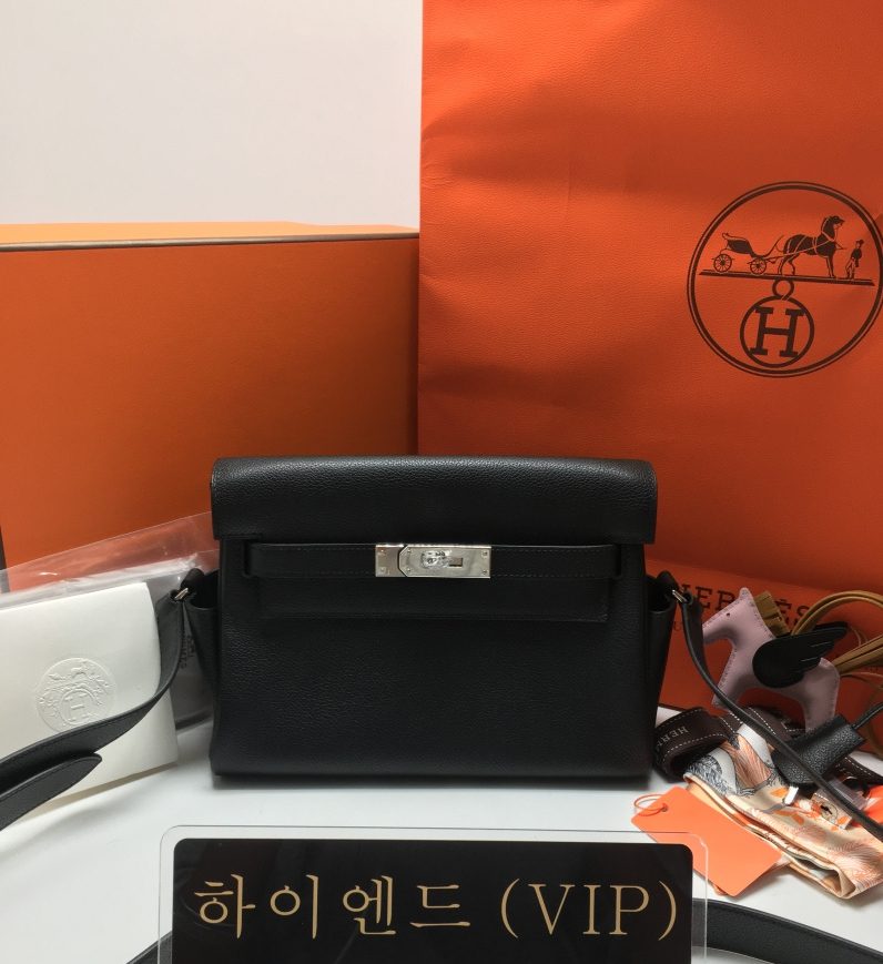 올수공 에르메스 켈리 메신저 24 실버 하드웨어