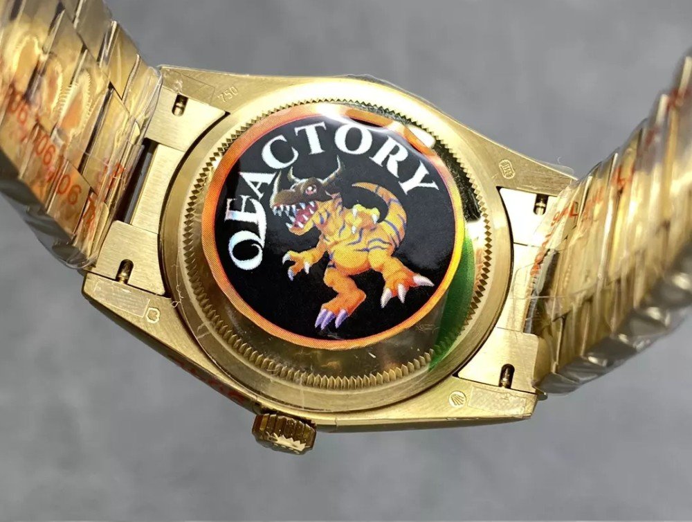 v5 롤렉스 데이데이트 샴폐인 다이얼 옐로우골드 금통 36mm 128238