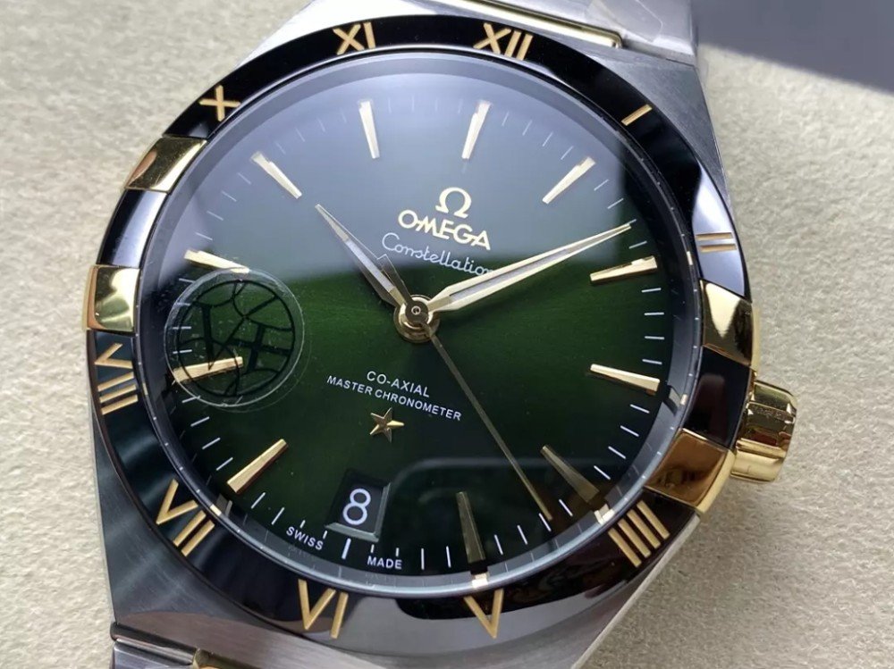 오메가 컨스텔레이션 41mm 그린 다이얼, SS 브레이슬릿