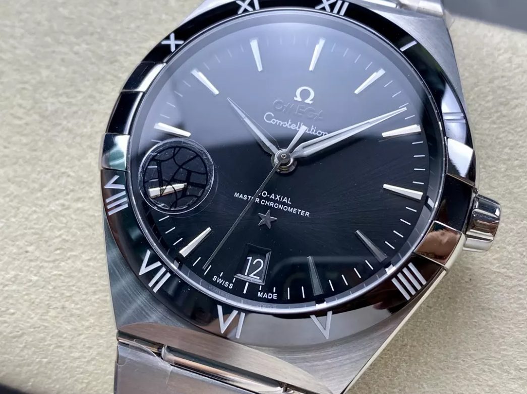 오메가 컨스텔레이션 41mm 블랙 다이얼, SS 브레이슬릿