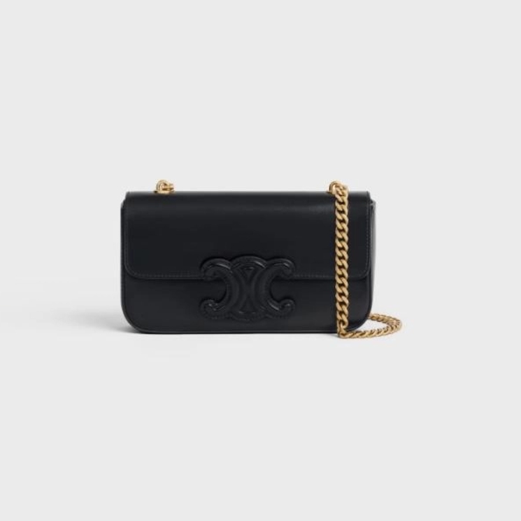 셀린느 샤이니 카프스킨 클로드 체인 숄더백 【매장-450만원대】