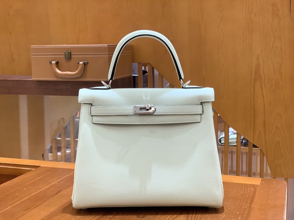 올수공 에르메스 켈리 25 토고 스위프트 버블 그린 실버 버클