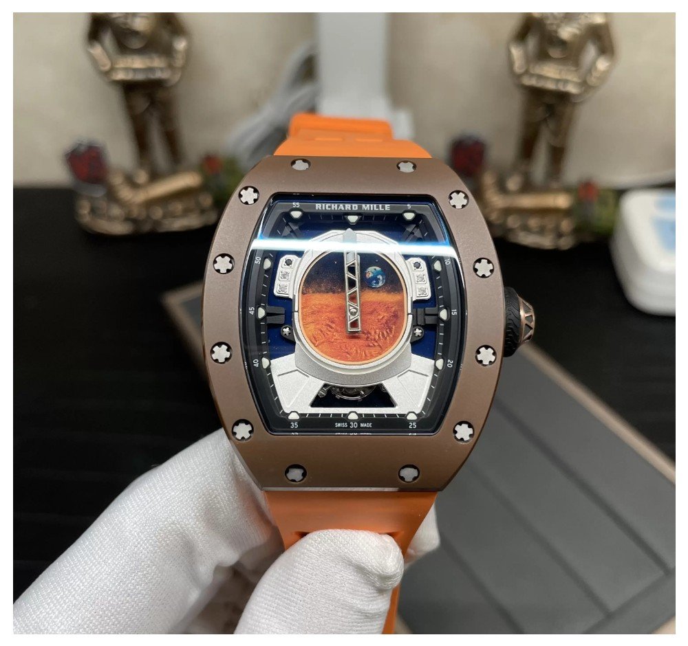 리차드밀 투르비옹 퍼렐 윌리엄스 스켈레톤 다이얼 러버 스트랩 한정판 RM52-05