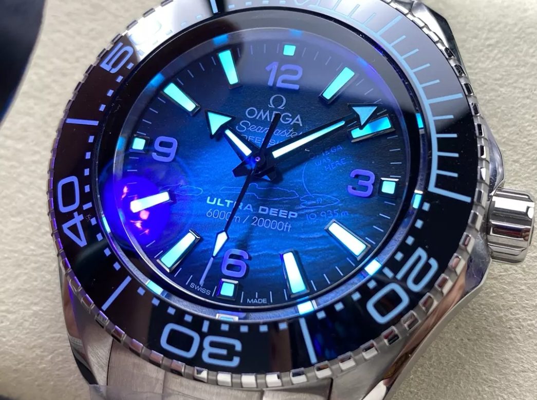 오메가 시마스터 플래닛 오션 6000M 울트라딥 서머 블루 다이얼 SS 브레이슬릿