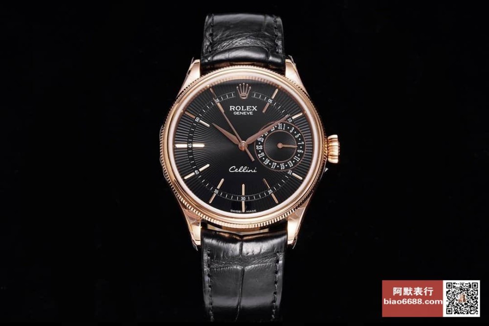 롤렉스 셀리니 시리즈 캘린더 로즈골드 블랙 다이얼 39mm m50515-0011