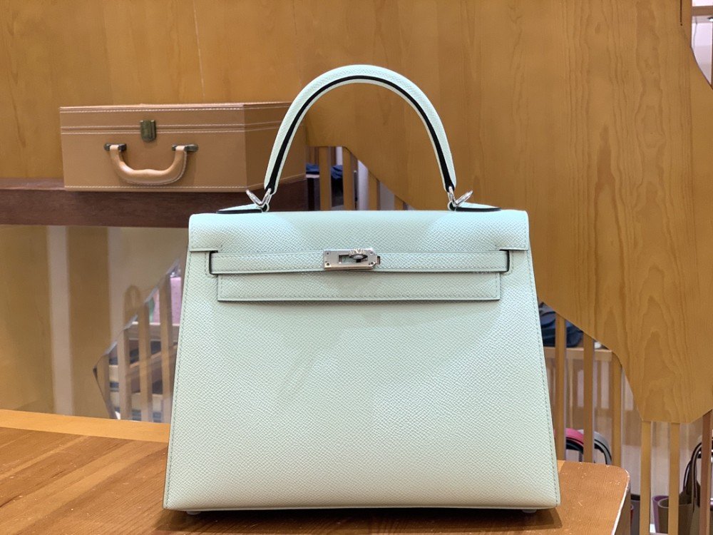 올수공 에르메스 켈리 25 엡송 버블 그린 실버 버클
