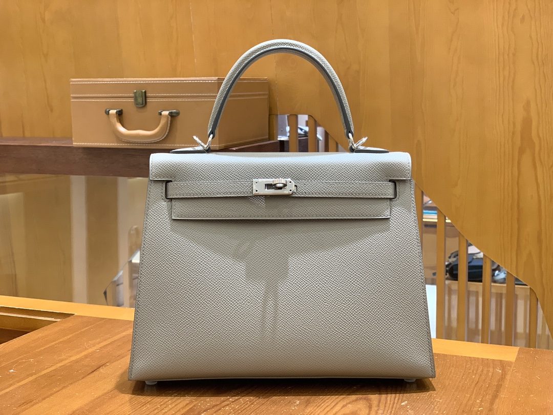 올수공 에르메스 켈리 25 그레이 실버 버클