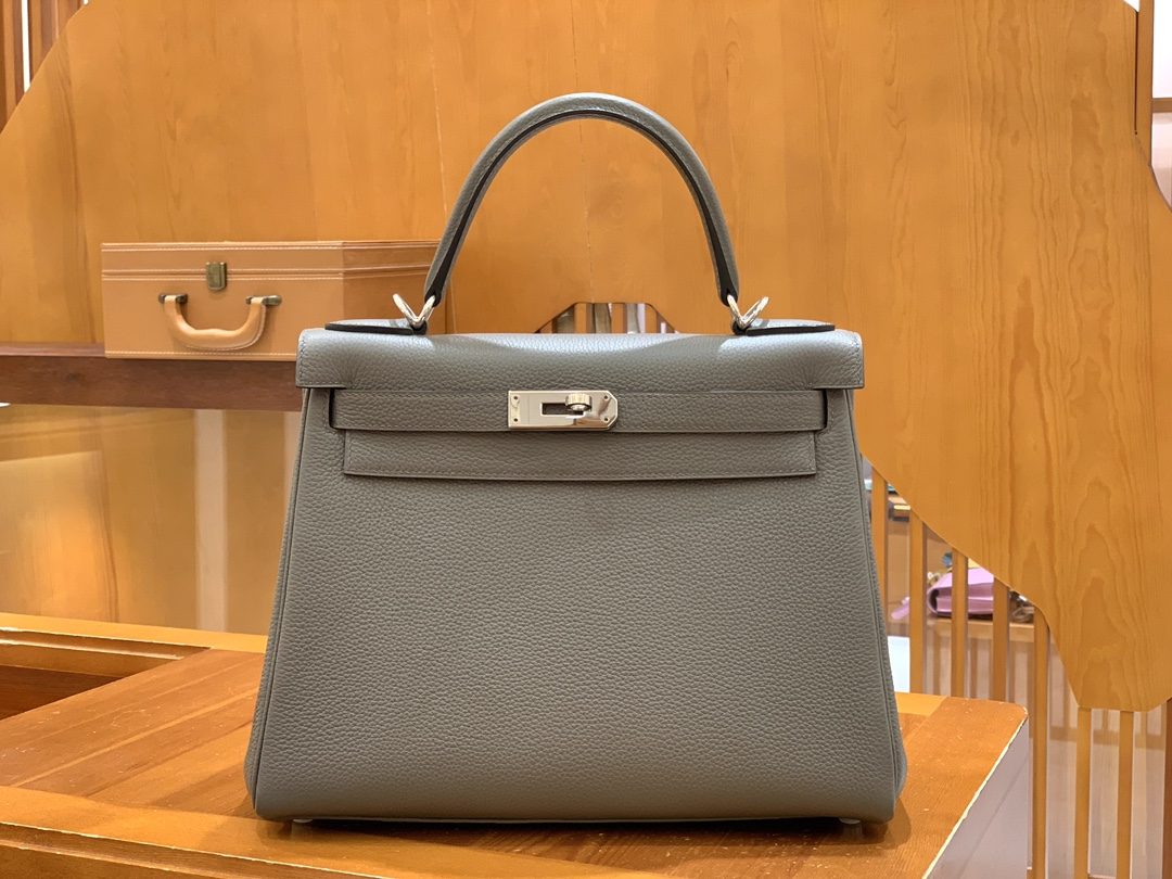 올수공 에르메스 켈리 28 토고 퓨터 그레이 실버 버클