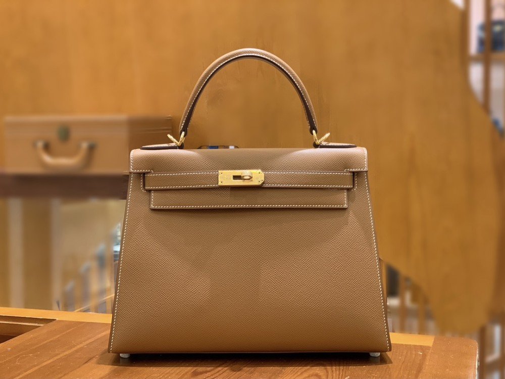 올수공 에르메스 켈리 28 엡송 골드 브라운 금장 버클