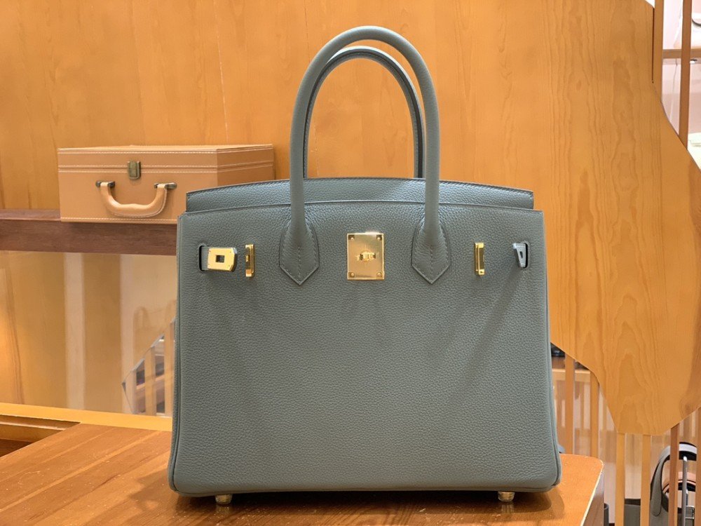 올수공 에르메스 버킨 30 토고 아몬드 그린 골드 버클