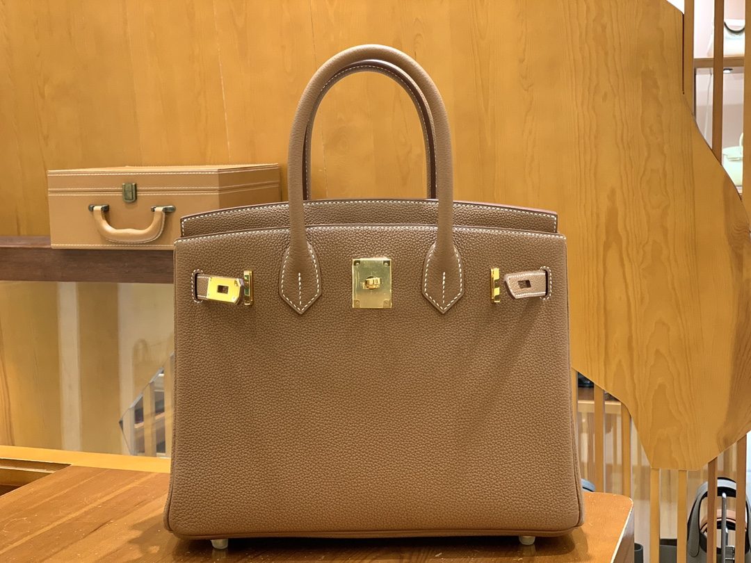 올수공 에르메스 버킨 30 토고 골드 브라운 골드 버클