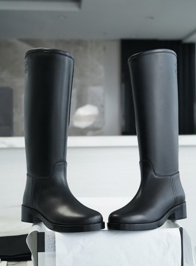 샤넬 cc로고 하이 부츠