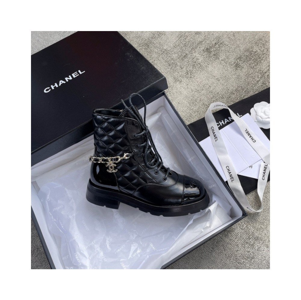 샤넬 22 앵클 부츠