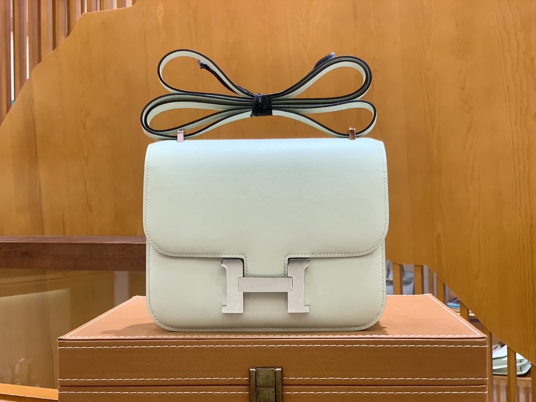 올수공 에르메스 콘스탄스 18 크림 화이트 앱송 팔라듐 버클