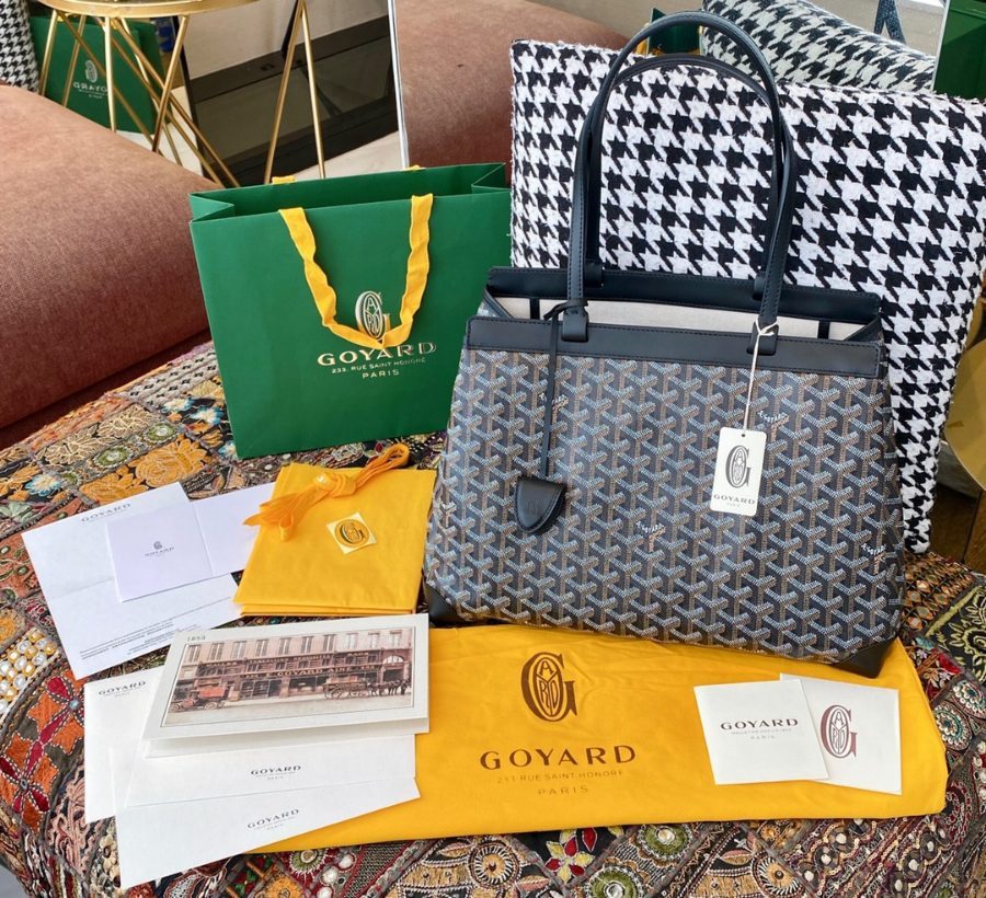 고야드 벨샤스 토트백 블랙