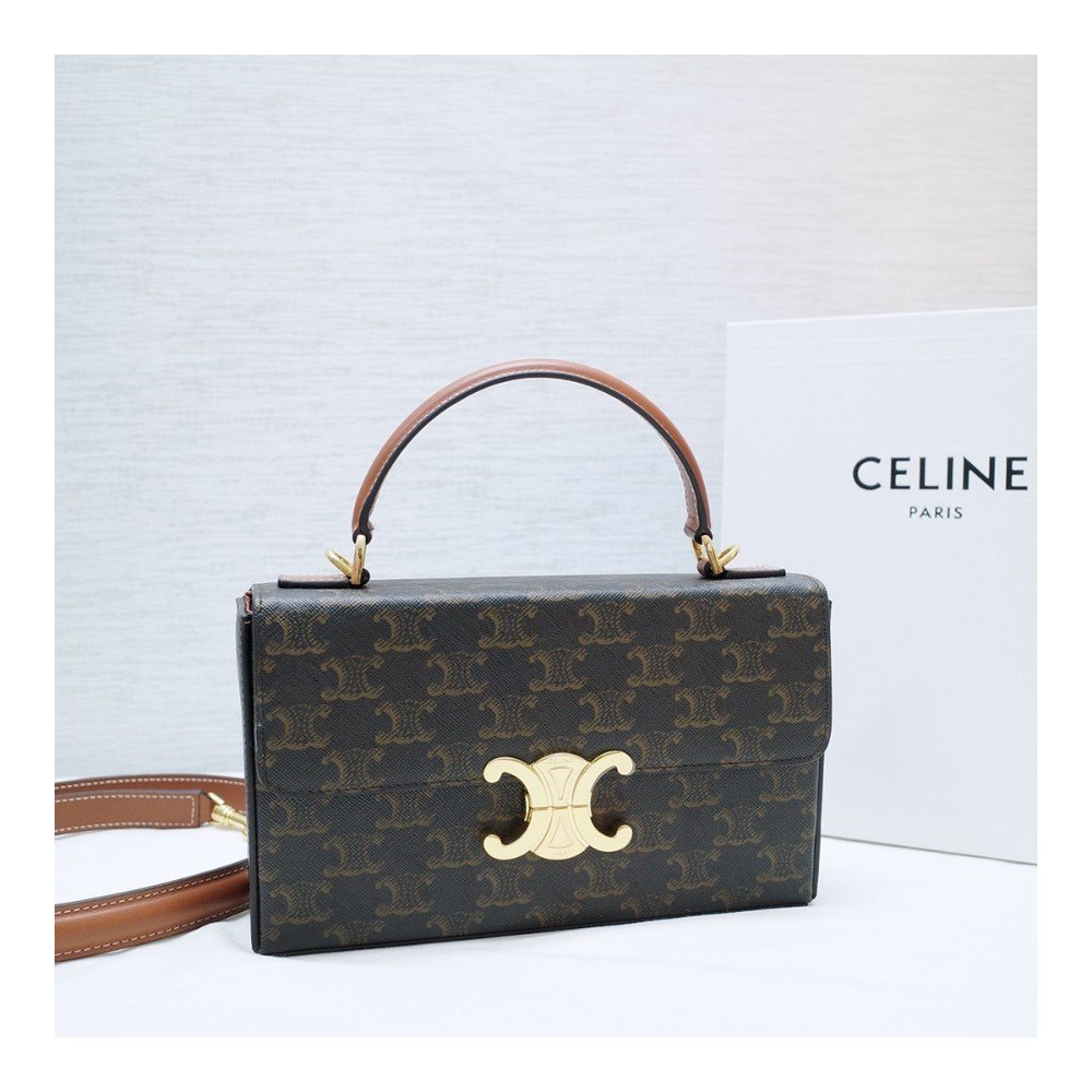 셀린느 박스 트리오페 탑핸들백