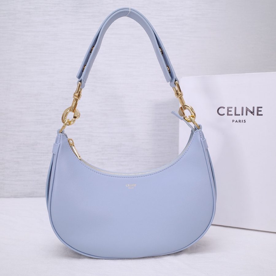 셀린느 여성 미디움 스트랩 아바 숄더백 블루