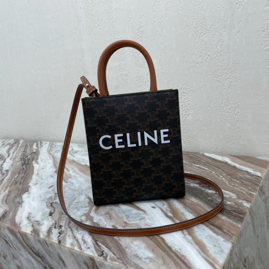 셀린느 CELINE MINI TOTE CABAS TRIOMPHE 미니 토트 백 숄더 백 194372