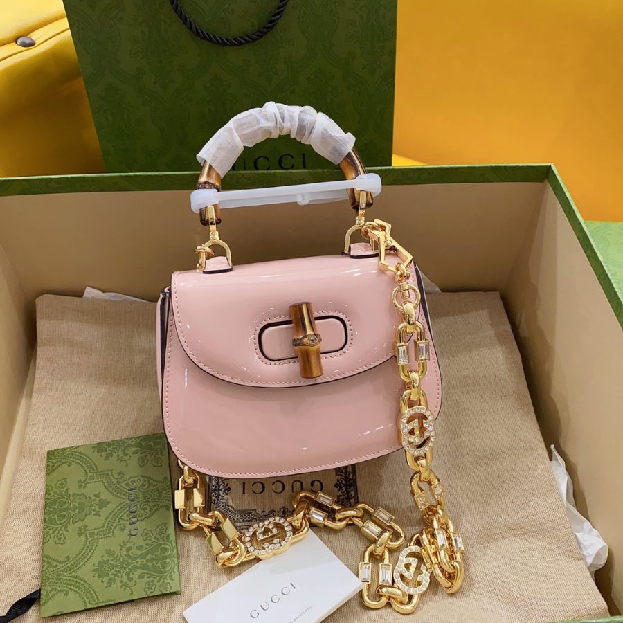 구찌 Bamboo 핸들백 토트백 숄더백 724641