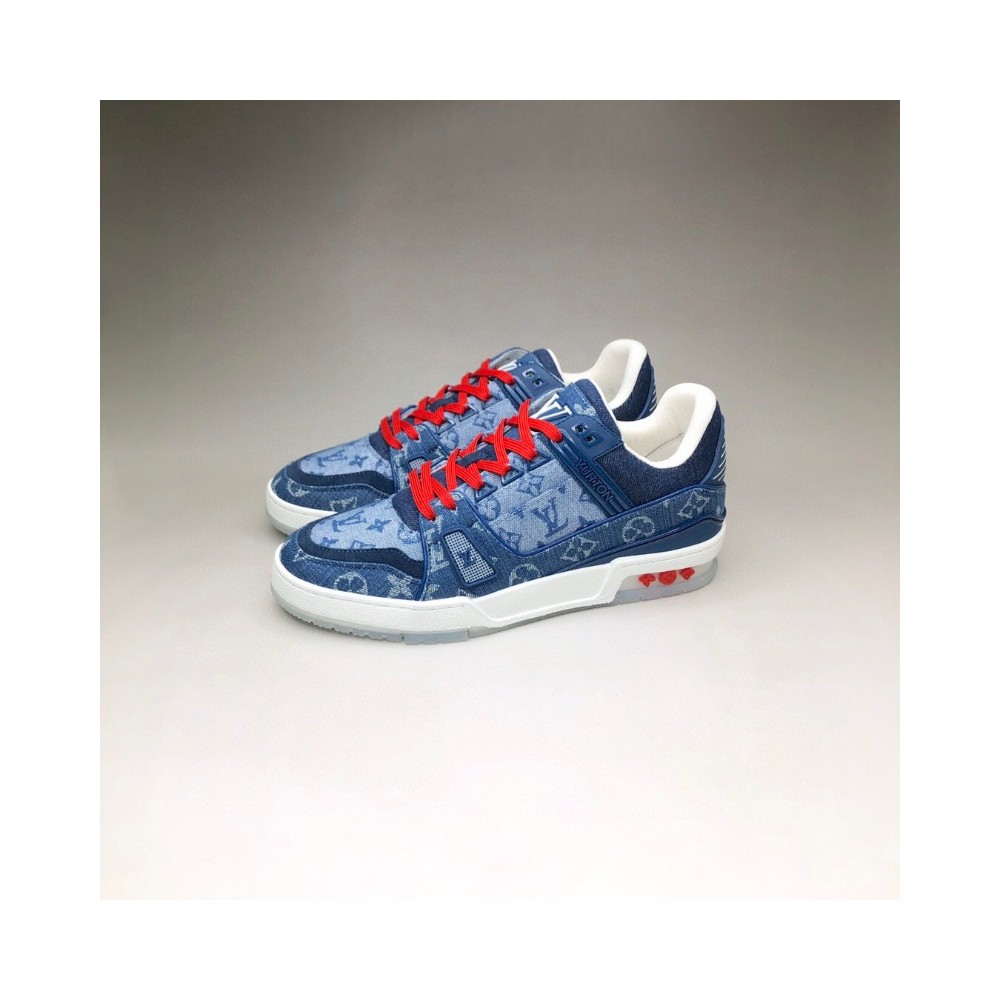 루이비통 트레이너 남녀공용 신발 운동화 스니커즈