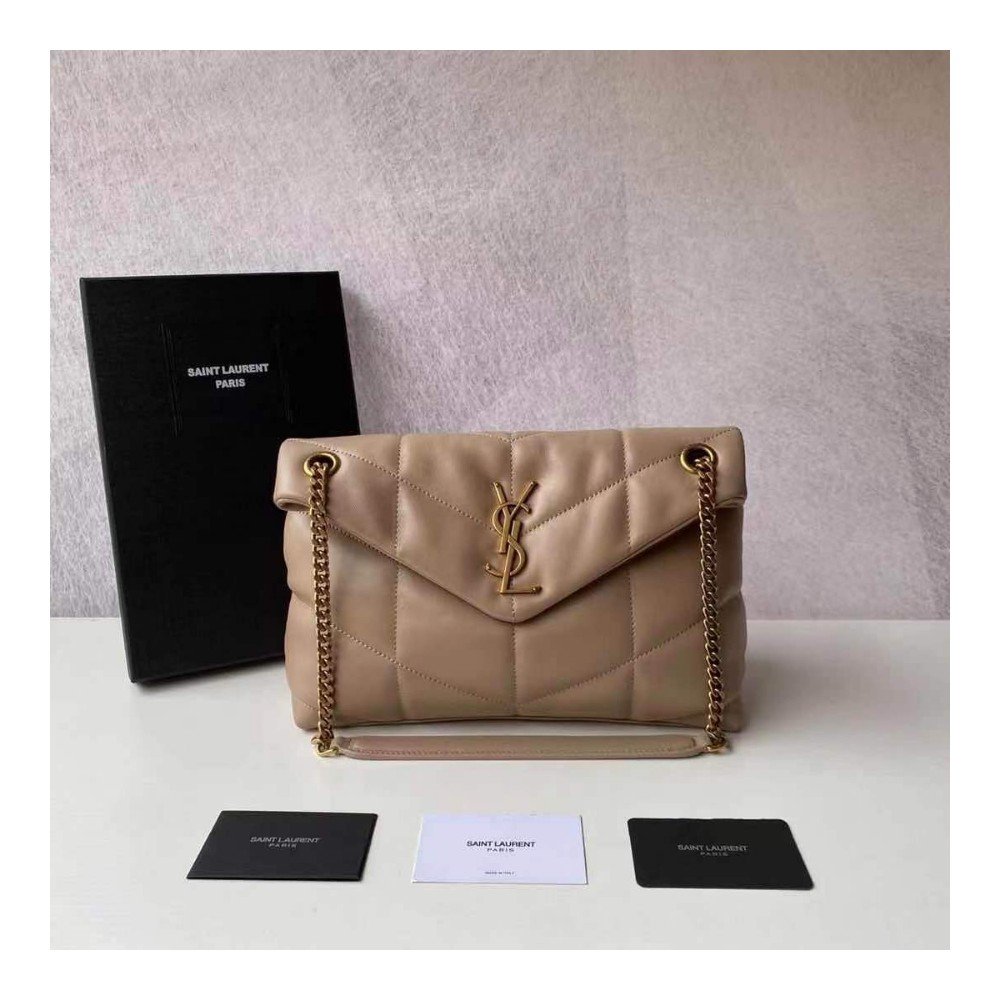 생로랑 미니 푸퍼 루루 레더 백